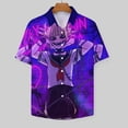 thumbnail image 3 of My Hero Academia Himiko Toga Casual Short Sleeve Shirt Lapel Collar Shirt Summer Beach Shirt 5XL, 3 of 8
