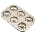 thumbnail image 4 of 6 Cavity Doughnut Mold Donut Baking Pan Baking Pan Non-Stick Cake Biscuit Pastry Baking Tray 1pcs, 4 of 6
