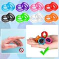 thumbnail image 4 of 16pcs Soft Silicone Scissors Finger Rings,shear Thumb Inserts Finger Protector For Barber Hair Cutting Scissors Pet Shears, 4 of 5