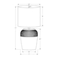 thumbnail image 2 of Lighting - 17"H Table Lamp - Black Ceramic - Gray Shade, 2 of 3