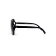 thumbnail image 3 of Womens Oversize Thick Plastic Butterfly Diva Sunglasses Black Smoke, 3 of 4
