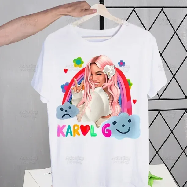 Karol G Merch mañana será bonito camiseta para hombre camisa bonita para hombre Manana Sera Bonito camiseta para hombre Casual Tops de manga corta