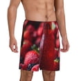 thumbnail image 2 of Sikiie Berry Infused Refreshment Mens Pajama Shorts, Lounge Pant, Men's shorts，Sleep Pj Shorts for Men-Large, 2 of 6