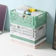 thumbnail image 3 of 3 Pack Mini Plastic Storage Basket for Shelf Organizing,Collapsible Crate Folding Storage Bin for Desk Organizer Stackable Containers for Home Kitchen Classroom Office Bathroom Storage(5.9x3.9x2.2"), 3 of 7