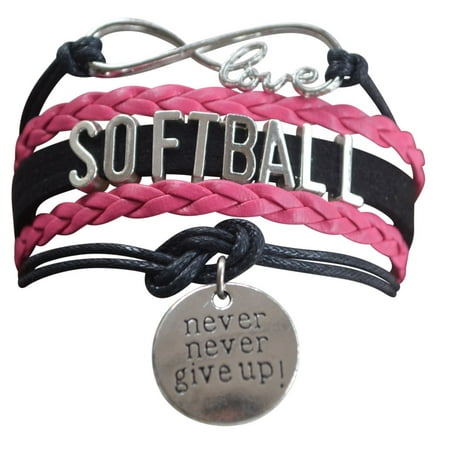 Softball Coaching Accessories Softball Bracelet- Girls Softball Jewelry - Perfect Softball Player, Softball Teams and Softball Coaches Gitfts ()