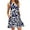 Blue, variant on IROINNID Women's Sleeveless Shift Dress Round Neckline Summer Camisole Suspenders Pullover Dress Strapless Print Dress