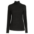 thumbnail image 5 of ClimateRight by Cuddl Duds Stretch Fleece Women's Long Sleeve Turtleneck Base Layer Top, Sizes XS to 4X, 5 of 5