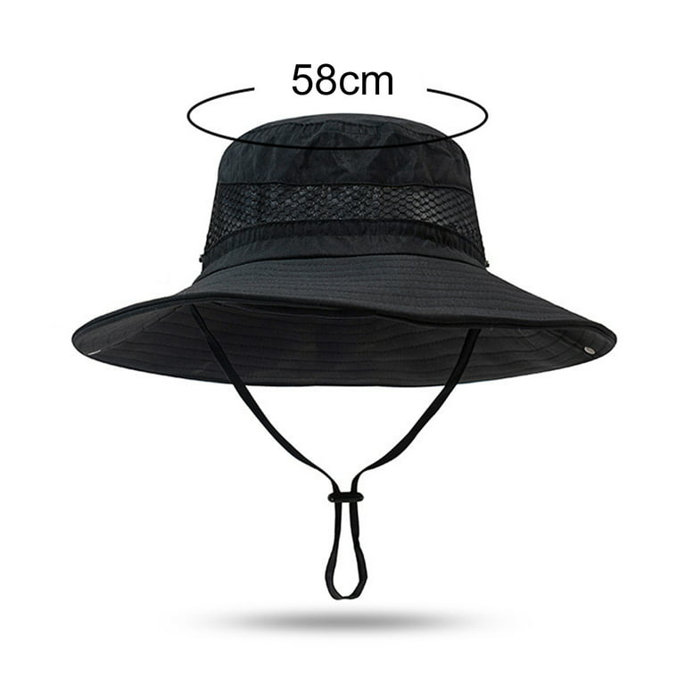 GMMGLT Fishing Sun Hat Cowboy Style Waterproof Outdoor Sun Protection Hat, Bucket Hats for Men Women, Fishing Hat Wide Brim Foldable Summer Hat, Adult