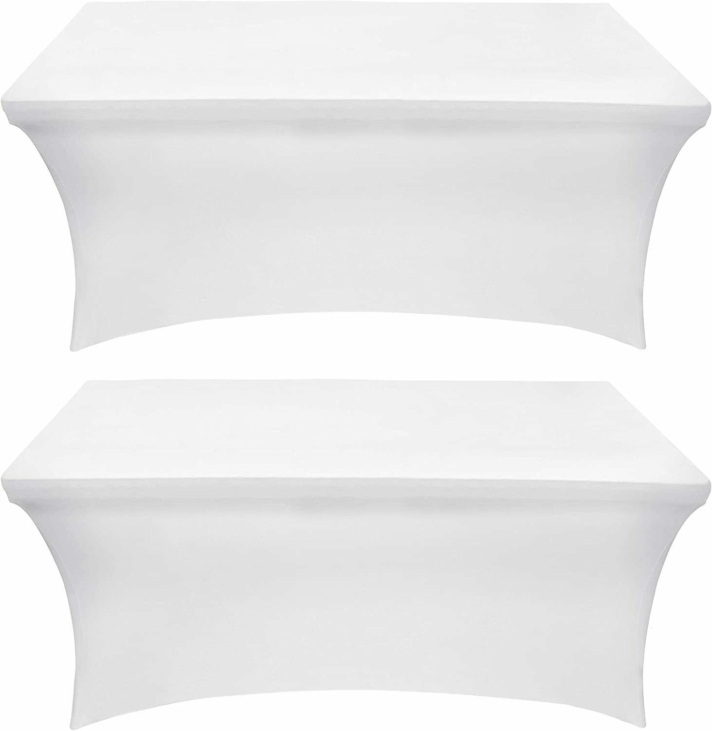 4/ 6/8 ft Rectangular Spandex Tablecloth Tight Fit Table Cover Utopia