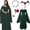 Green, variant on Halloween Witch Costume Women, 4Pcs Women Medieval Witch Gothic Long Dress Halloween Vampire Renaissance Costume with Belt Chain Bracelets Necklaces Wine Red L