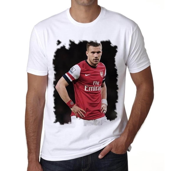 Men's Graphic T-Shirt Lukas Podolski Eco-Friendly Limited Edition Short Sleeve Tee-Shirt Vintage Birthday Gift Novelty