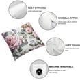 thumbnail image 4 of ARISTURING Decorative Throw Pillow Covers With Watercolor Rose Iris and Butterflies Accent Art Artwork Beautiful Beauty Bloom Blossom Botanical for Bedroom 2 pcs, 4 of 6
