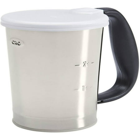 OXO Good Grips Flour Sifter, 3-Cup, Stainless Steel