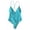 Blue, variant on Women Sexy Backless One Piece Swimsuit Solid Bathing Suits Swimwear Padded Beachwear