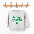 thumbnail image 2 of Bump and Beyond Designs Lucky Charm, Toddler St. Patrick's Day Sweatshirt (Natural 5/6T), 2 of 5