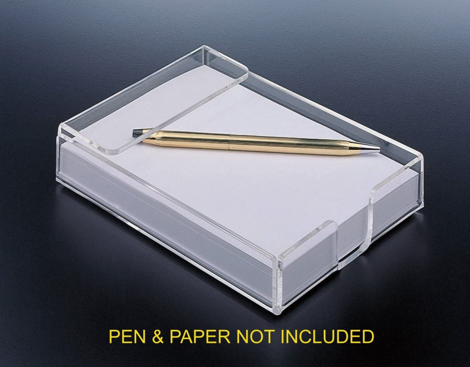 Notepad / Memo Holder 4x6 Clear Acrylic Design (W/O PAPER)