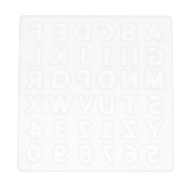 Rongfmy DIY Silicone Letters Numbers Mold Candy Chocolate Candle Crafts Mould Handmade