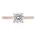 thumbnail image 5 of 1.51 ct Brilliant Round Cut Real Genuine Natural Diamond VS1-VS2 J-K 18K Rose Gold Promise Wedding Statement Engagement Designer Ring size 7, 5 of 7