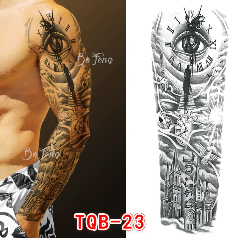Manufacturers wholesale whole arm tattoo waterproof army arm men and women  arm tattoo stickers cross-border European and beautiful arms Tattoo -  