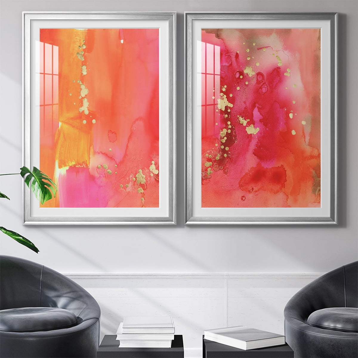 Wexford Home Mythological III Premium Framed Print, 18.5" x 24.5" - Ready to Hang, Silver (Set of 2)