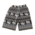thumbnail image 3 of Pantalones cortos de playa Hombres Mujeres Hippie Pantalones cortos Calzoncillos Pierna ancha Cintura elástica Moda Playa Marrón Jinwen Pantalones de playa, 3 of 8