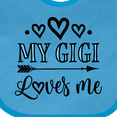 thumbnail image 4 of Inktastic My Gigi Loves Me Boys or Girls Baby Bib, 4 of 4