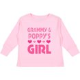thumbnail image 3 of Inktastic Grammy and Poppy Love Me Valentine for Granddaughter Girls Long Sleeve Toddler T-Shirt, 3 of 5