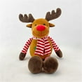 thumbnail image 3 of Cute Deer Santa Snowman Plush Toy PP Cotton Soft Stuffed Decoration for Kids Birthday Christmas Gift, 3 of 8