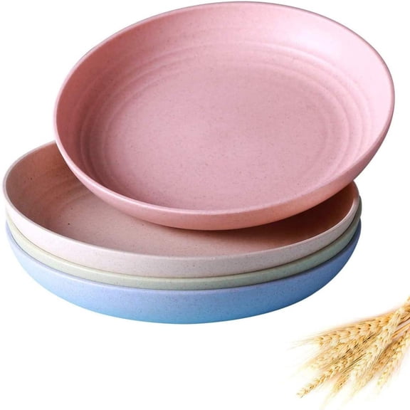 Dosaele Unbreakable Plates - Reusable Plate Set - Dishwasher & Microwave Safe - Perfect for Dinner Dishes - Healthy for Kids Children Toddler & Adult, BPA Free & Eco-Friendly Extra Large