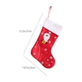 thumbnail image 3 of Christmas Savings! Caoblia Christmas Stockings 12 Inch Large White Plush Cuff Christmas Stocking Personalized Christmas Tree Ornaments Xmas Hanging Stocking Decor Gifts Bags, Christmas Decorations, 3 of 6