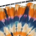 thumbnail image 3 of Orange Purple Blue Tie Dye Mandala Pattern Shower Curtain 72"x72" ,Bathroom Decorative Shower Curtains Set with 12 Hooks,Modern Waterproof Washable Shower Curtain, 3 of 6