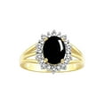 thumbnail image 6 of RYLOS Women's 14K Yellow Gold Princess Diana Inspired Ring & Necklace W/ 18" Chain Gemstone & Diamonds 9X7MM Cabochon Onyx October Birthstone . 2 PC Perfectly Matched Gold Jewelry Ring Size 10, 6 of 10