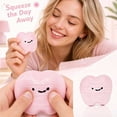 thumbnail image 3 of Pink Tooth Squishy Toy with Cute Face and Soft Squeeze Texture, 1-Pack, Pink, for Relaxation, Squeeze Toy, 3 of 4