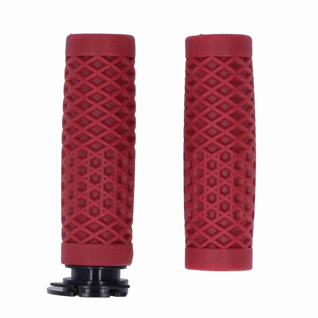 Puños de acelerador de silicona para manillar de motocicleta de 22 mm para scooter GY6 de 50 cc, 80 cc, 125 cc y 150 cc, color rojo