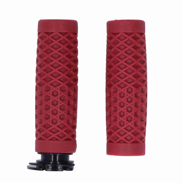 Puños de acelerador de silicona para manillar de motocicleta de 22 mm para scooter GY6 de 50 cc, 80 cc, 125 cc y 150 cc, color rojo