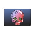 thumbnail image 4 of Pink Grateful Skull Green Dead Eyes Door Mat, Non-Slip Machine Washable Area Rugs Doormat, 36" x 24", 4 of 6
