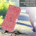 thumbnail image 4 of TECH CIRCLE for iPhone 14 Pro 6.1" 2022 Magnetic Clasp Case, PU Leather Flip Wallet Case with Cart Slot Kickstand & Wrist Strap Shockproof Protective Case for iPhone 14 Pro Women Ladies, Rosegold, 4 of 13