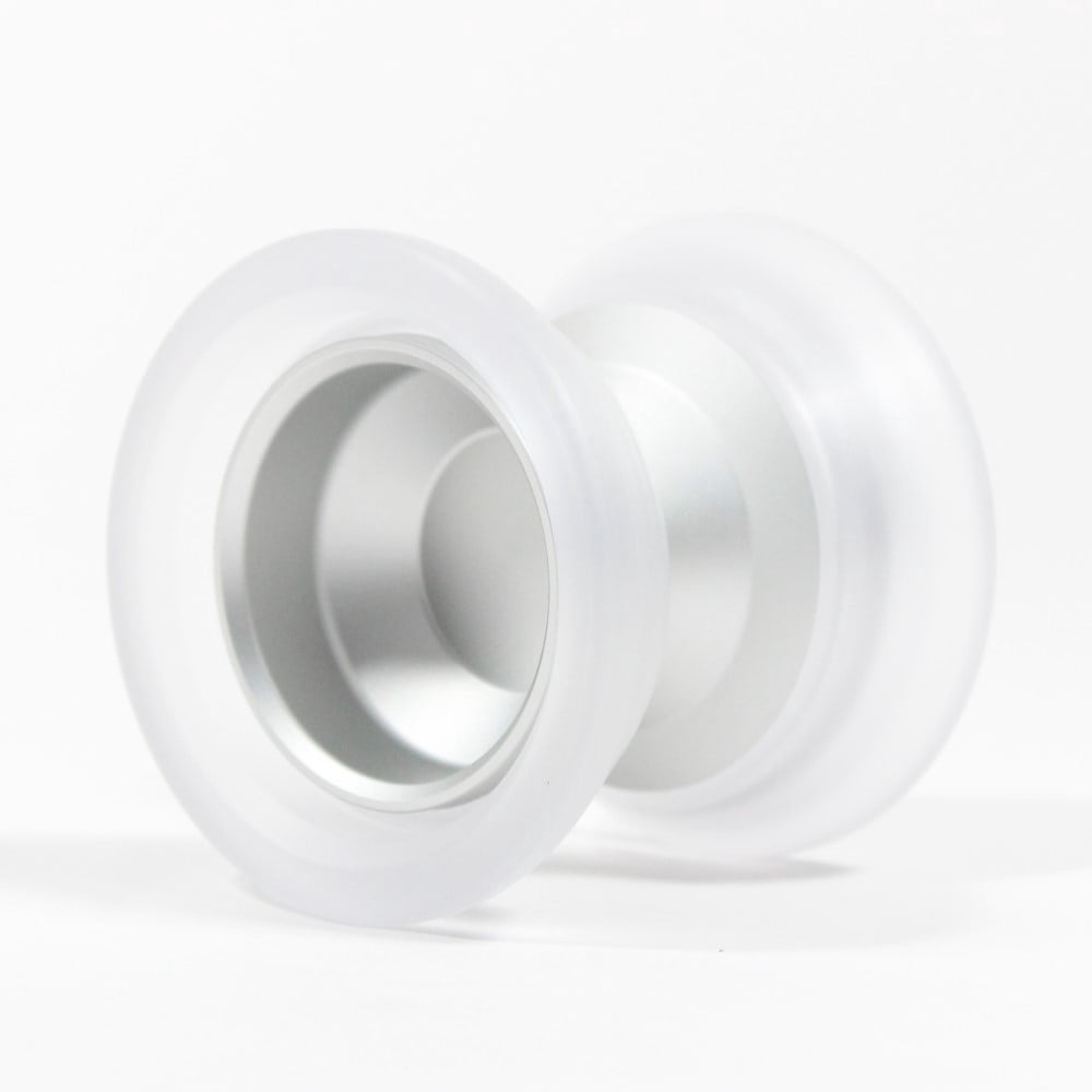 W1LD (Worldwide 1nnovative Leading Design) Wilderness PR Yo-Yo - 6061 Aluminum Yo-Yo with PC Rims (Silver w/Clear PC Rims)