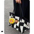 thumbnail image 4 of CGCBAG Bolso de mano de lona con capacidad de almacenamiento informal para mujer, bolso de hombro sencillo para ir al trabajo, bolsos de diseñador de moda, 4 of 5