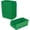 Green, variant on Plastic Shelf Bins, Heavy Duty Storage Bins for Garage, Closet, and Drawer Organization
