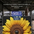 thumbnail image 3 of Bathroom Scale, Highly Accurate Digital Body Scale,Precisely Measures Weight up to 400 lbs-Beautiful Sunflower Isolated On Black Background, 3 of 4