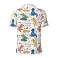 thumbnail image 4 of Rocae Dinosaur for Men's Short Sleeve Polo Shirt, Quick Drying Performance Moisture Wicking Sports Men's Golf Shirt Medium, 4 of 9