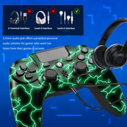 Wireless Controller Compatible with P4/P4 Slim/P4 Pro/Windows PC, Green