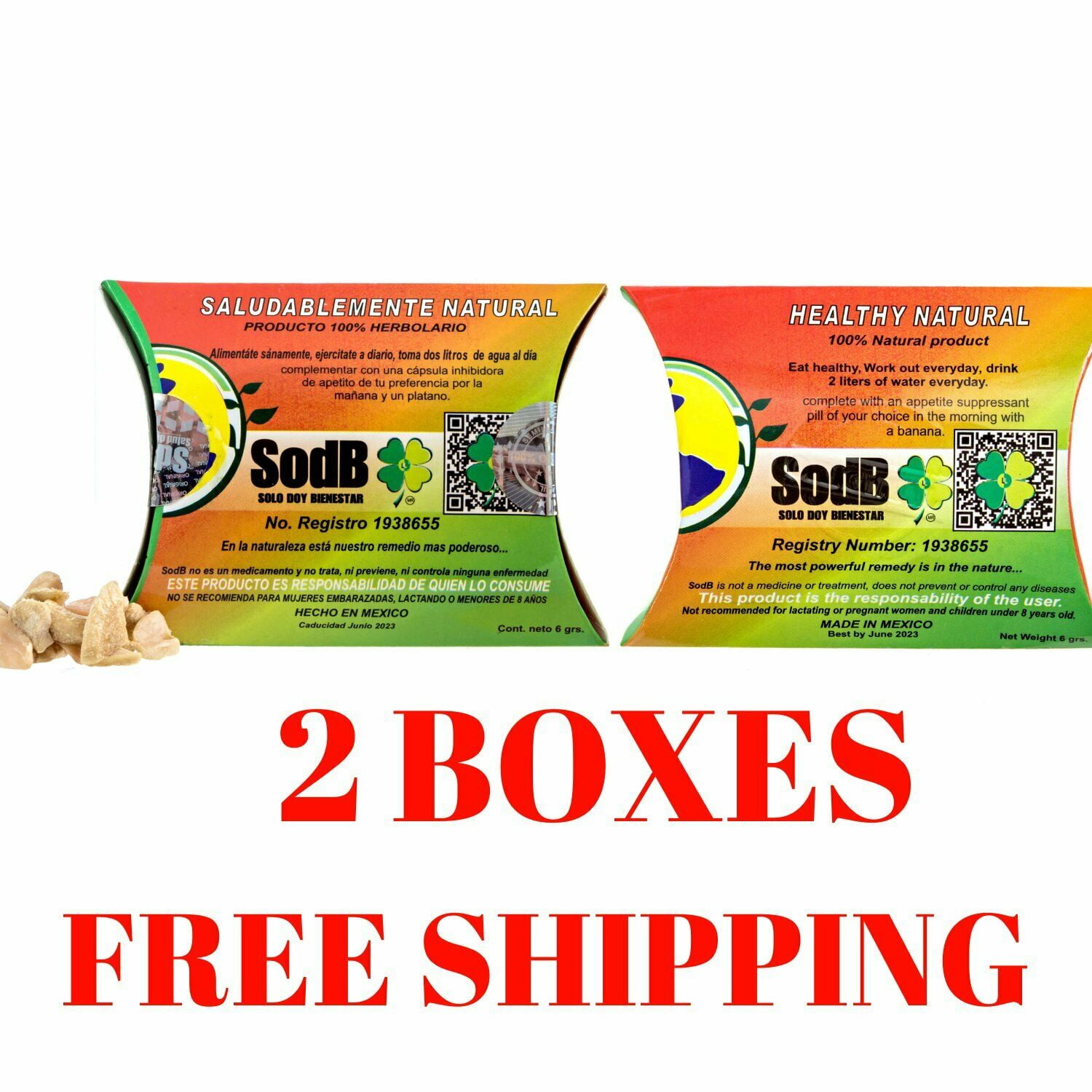 2 PACK Semilla de Brasil 100% Authentic Semilla Brazil Seed Supplement - 60 DAYS
