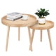 thumbnail image 1 of Juego de mesa de café ZYBT de ratán bohemio natural redondo (2 piezas), 1 of 8