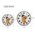 thumbnail image 5 of Yayeee Wall Clock for Living Room 9.5 inch Battery Operated Round with Holder, Cartoon Flowers, 5 of 7