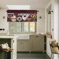 thumbnail image 2 of Rooster Valances 54" W x 18" L - Chicken Farmhouse Kitchen Curtains Valance for Windows Rod Pocket Rooster Kitchen Decor Decorations, 2 of 5