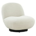 thumbnail image 2 of SAFAVIEH Couture Stevie Modern Boucle Solid Accent Chair, Ivory, 2 of 6