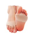 thumbnail image 1 of Manga de almohadillas metatarsianas (1 PCS), cómodas almohadillas para pies con tela suave y transpirable para mujeres y hombres, almohadillas de gel para antepié para pies, 1 of 5