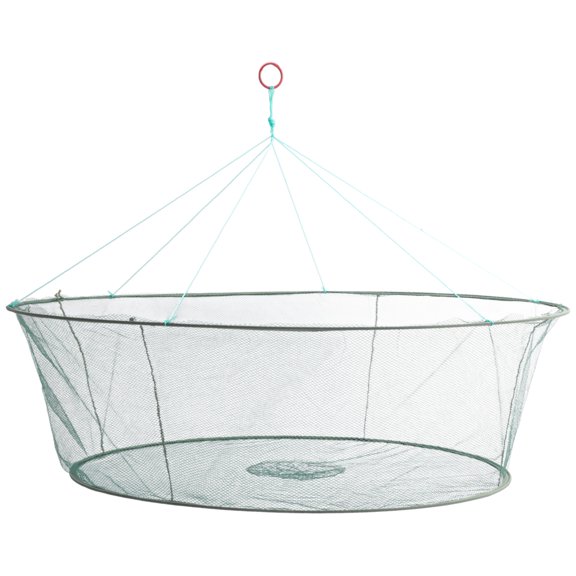 Lerpwige Large Fishing Net Collapsible Fish Landing Net Knotless Fishing Net Safety Foldable Fly Fishing Net Durable Dip Fish Net